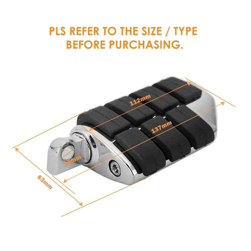 Estriberas cromadas para motocicleta Estriberas de - Imagen 6