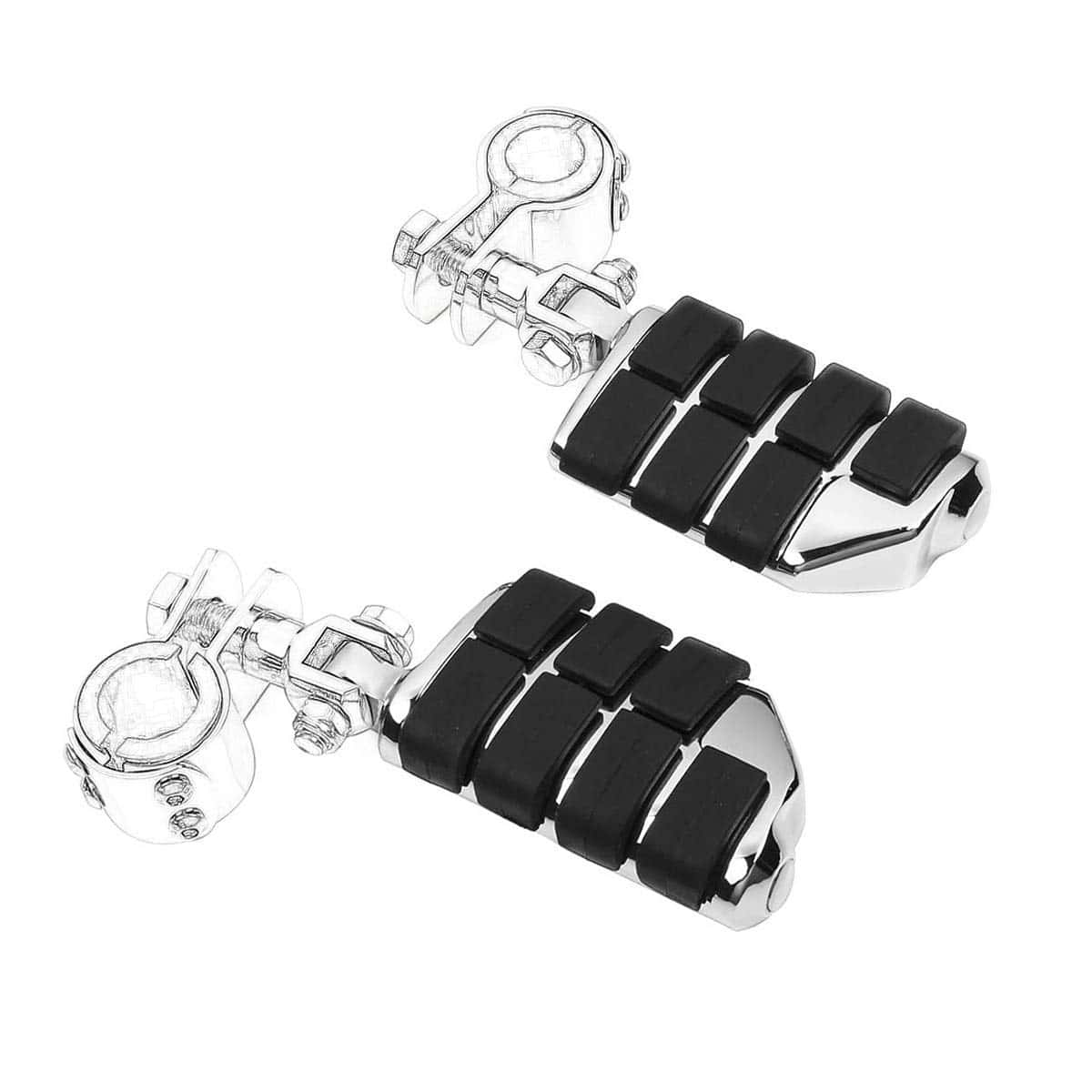 Estriberas cromadas para motocicleta Estriberas de - Imagen 10