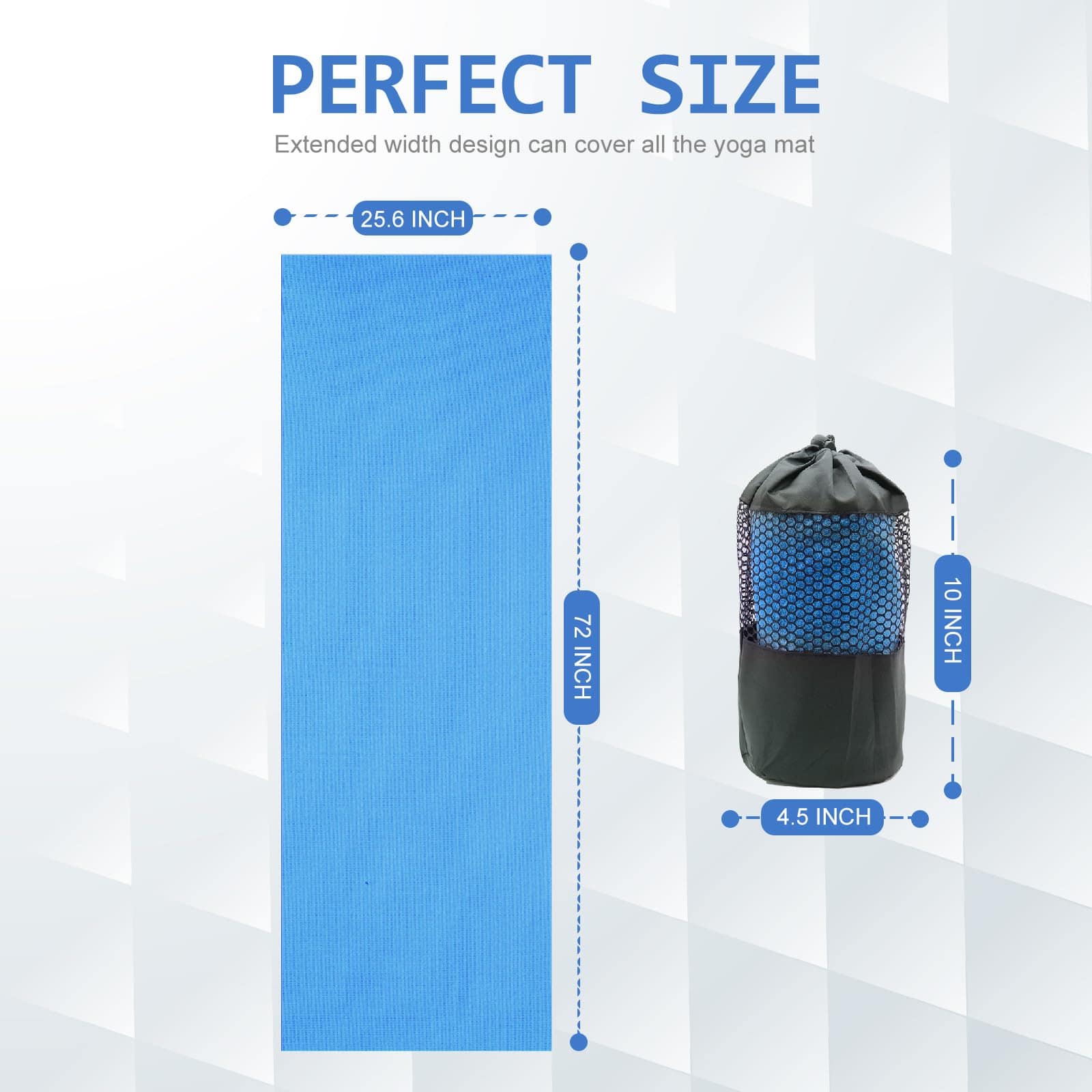 Toalla de Yoga Eunzel, Toalla de Yoga con Puntos de Agarre - Imagen 7