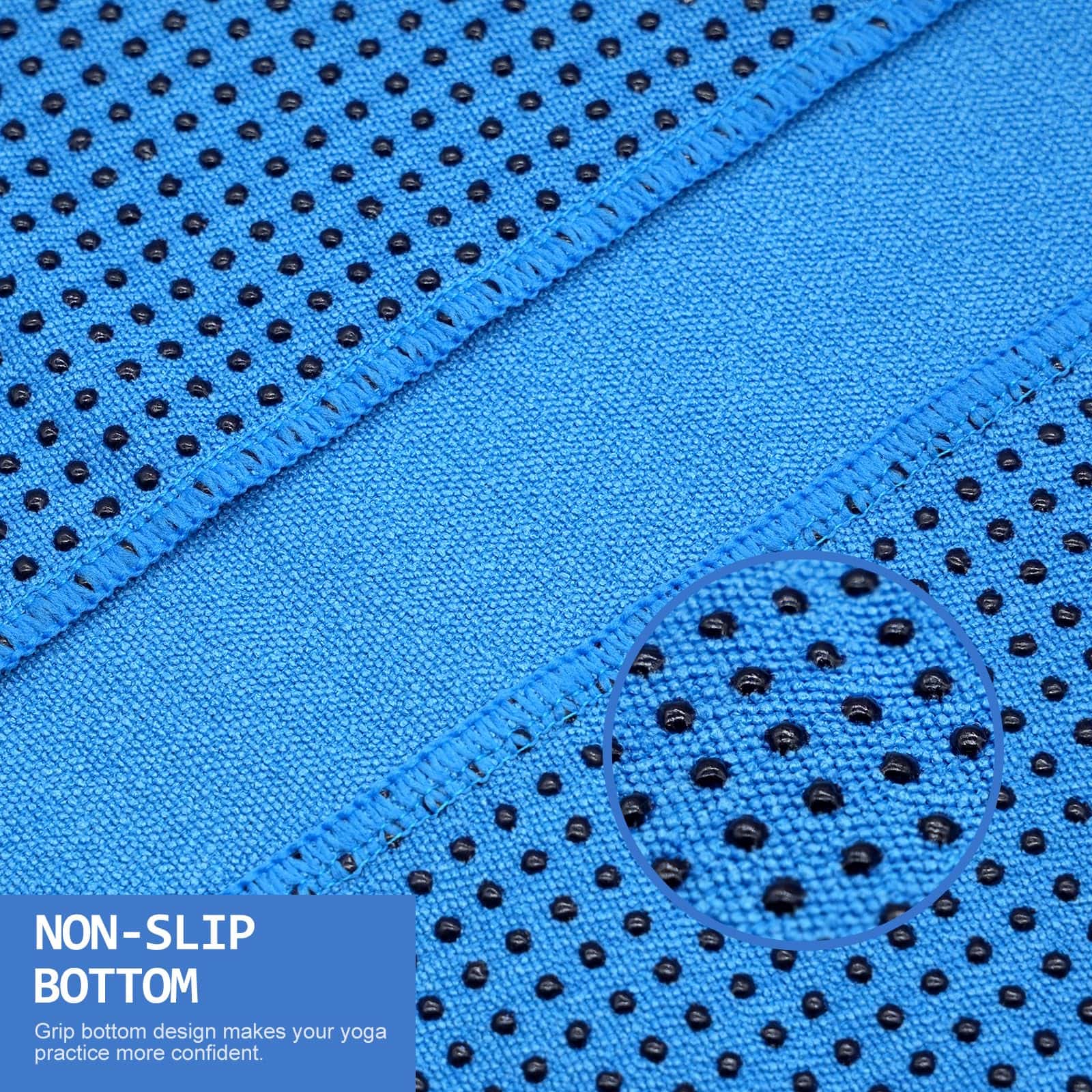 Toalla de Yoga Eunzel, Toalla de Yoga con Puntos de Agarre - Imagen 3