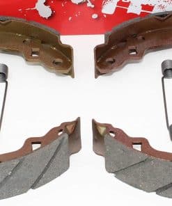 (2 Sets) Zapatas de Freno Delantero Acanaladas y Resortes