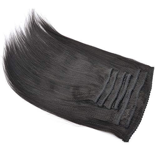 Extensiones de Cabello Clip In de Pelo Humano Recto Yaki - Imagen 6