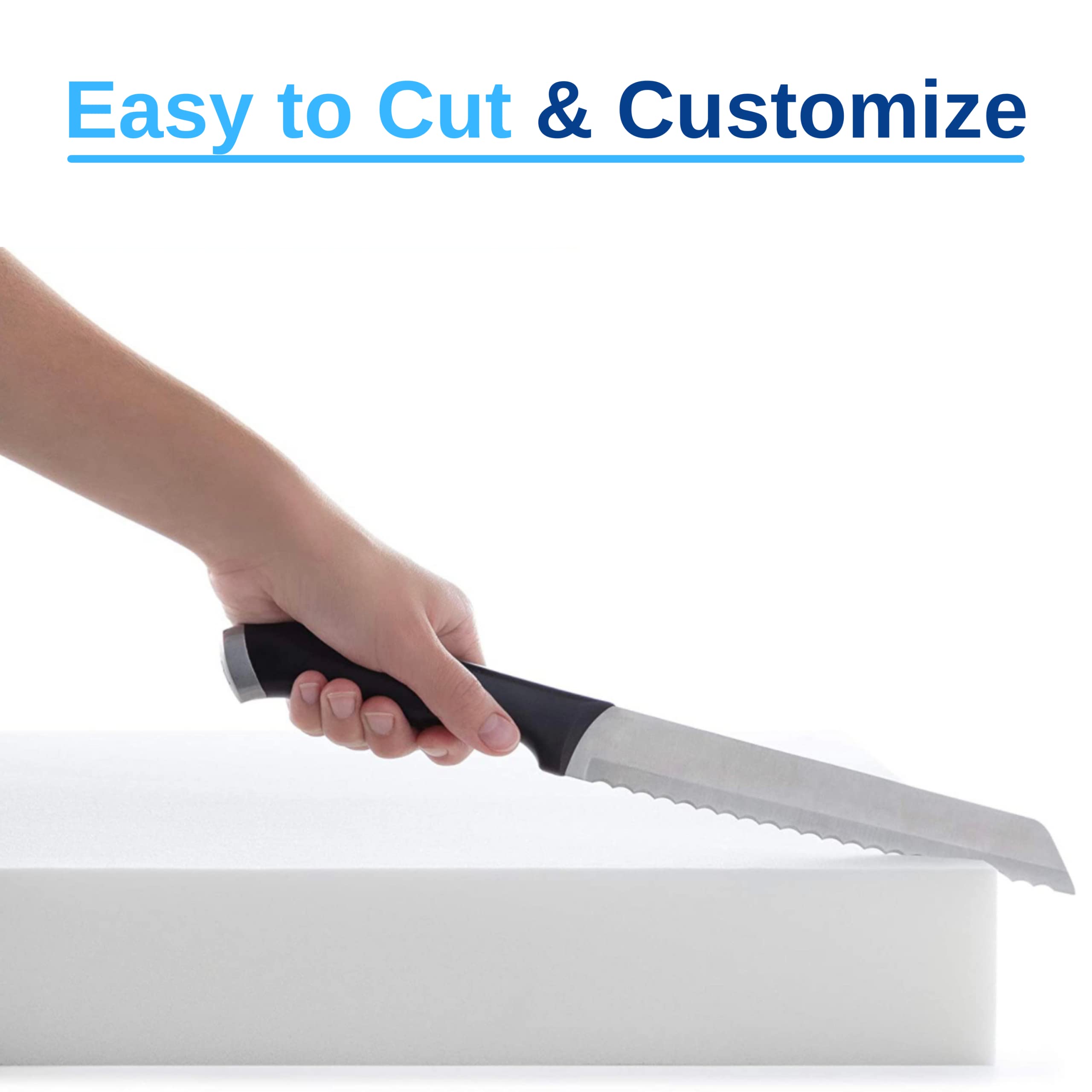 Colchón de Espuma de Gel de Reemplazo de 4 pulgadas (48" x - Imagen 5