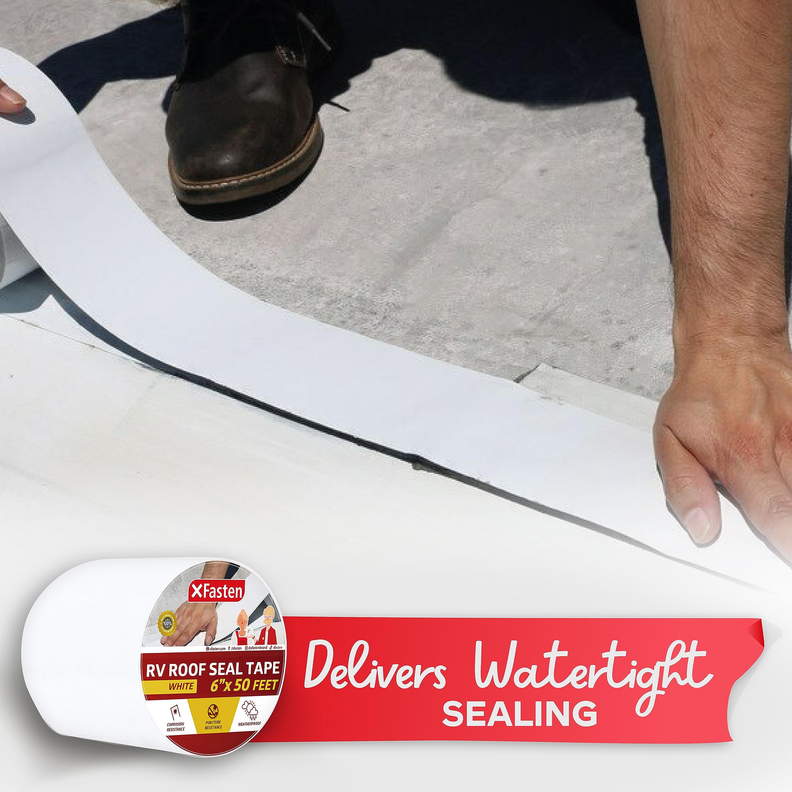 Cinta de reparación de sellado para RV X Fasten, - Imagen 9
