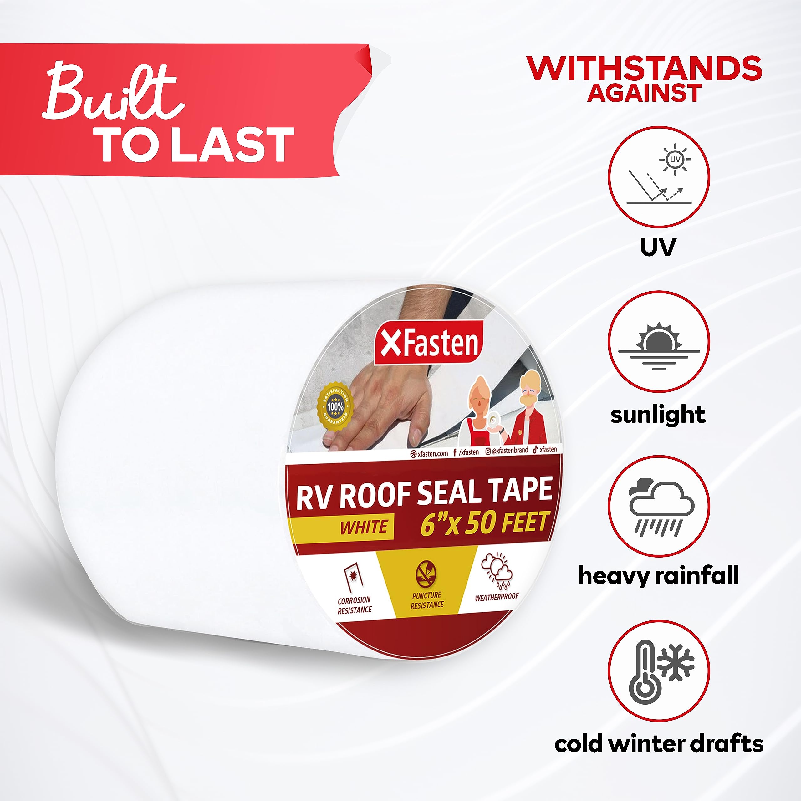 Cinta de reparación de sellado para RV X Fasten, - Imagen 8