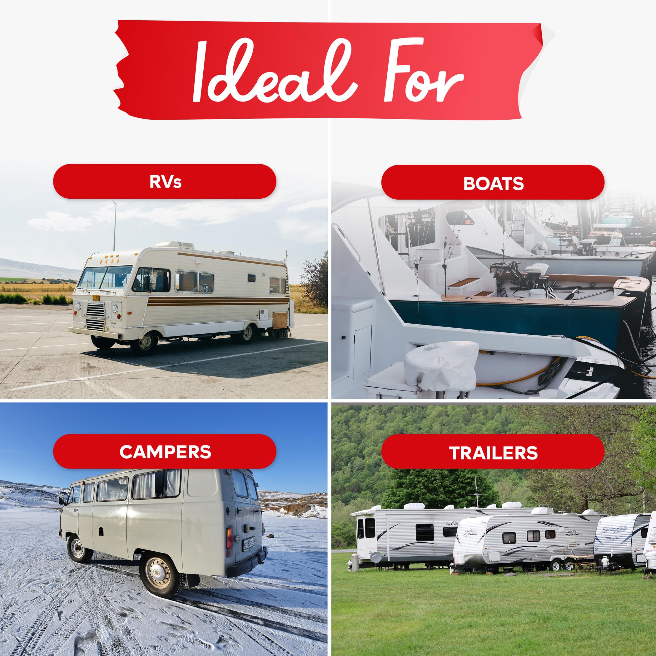 Cinta de reparación de sellado para RV X Fasten, - Imagen 5