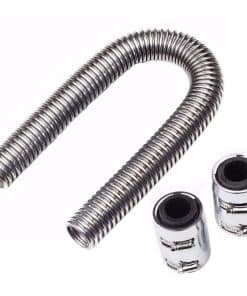 Kit de Manguera Flexible de Radiador de -Plateado