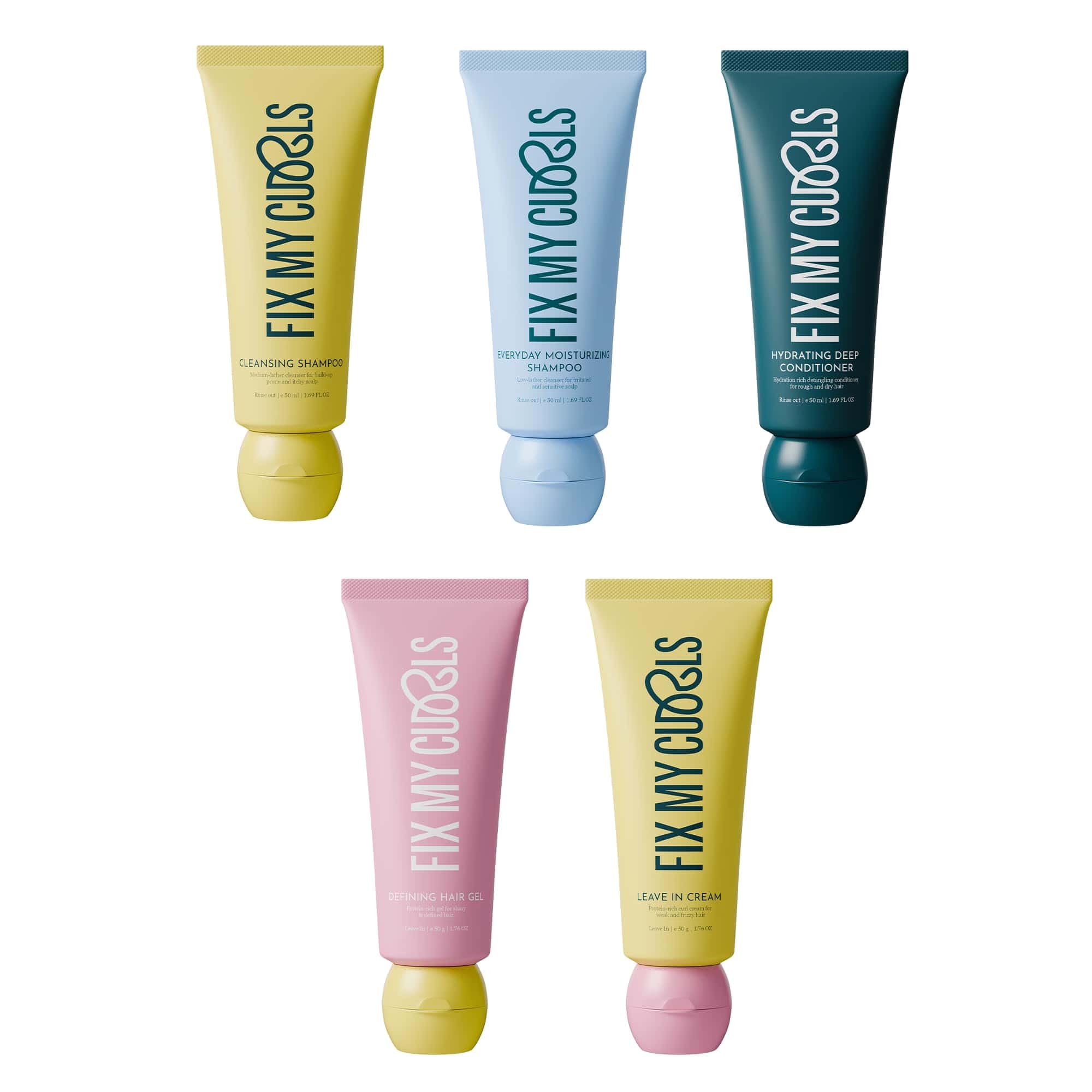 Kit de Rizos Perfectos | Champú, Acondicionador, Crema y