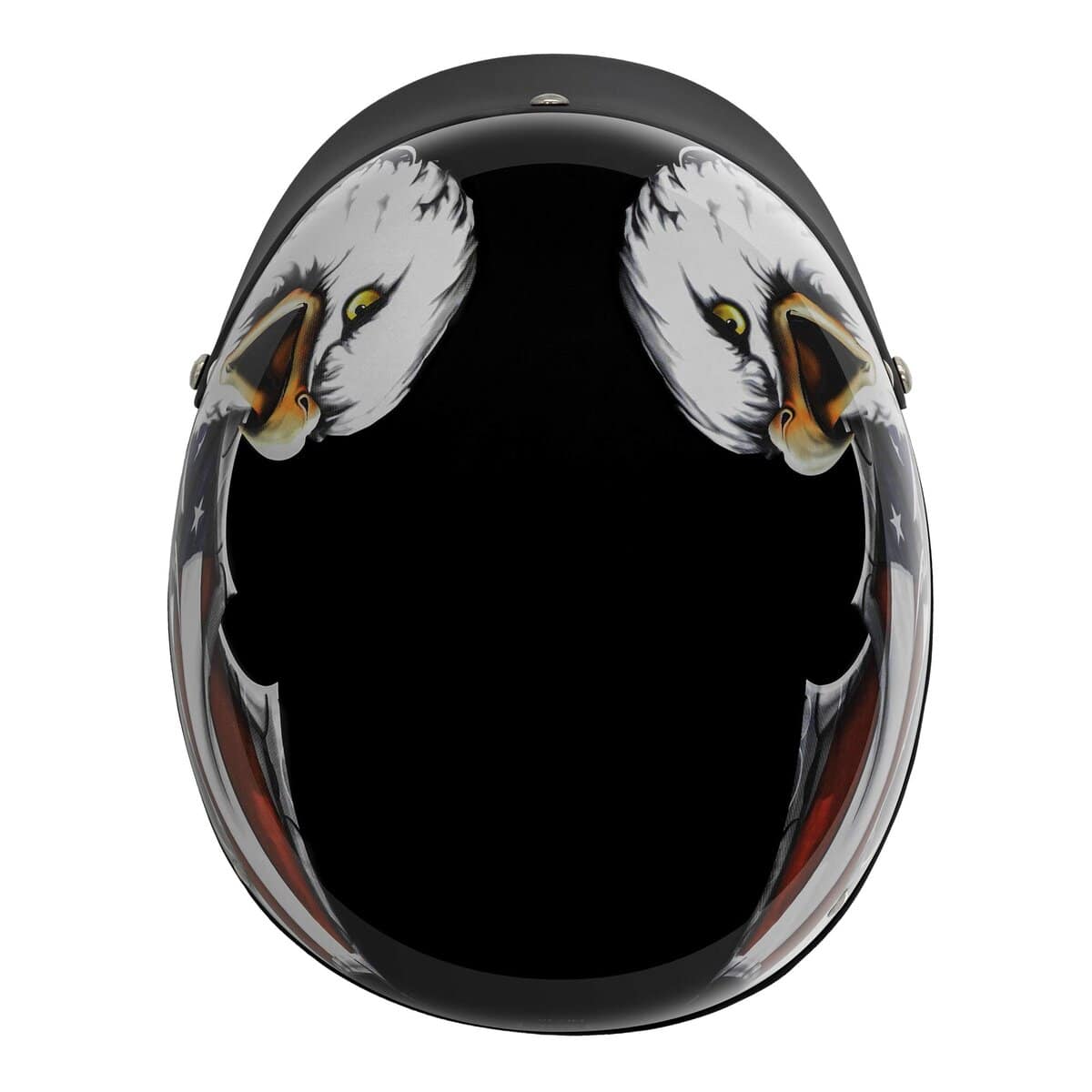 Casco de Motocicleta VCAN Cruiser Nuevo -Negro Brillante con - Imagen 7