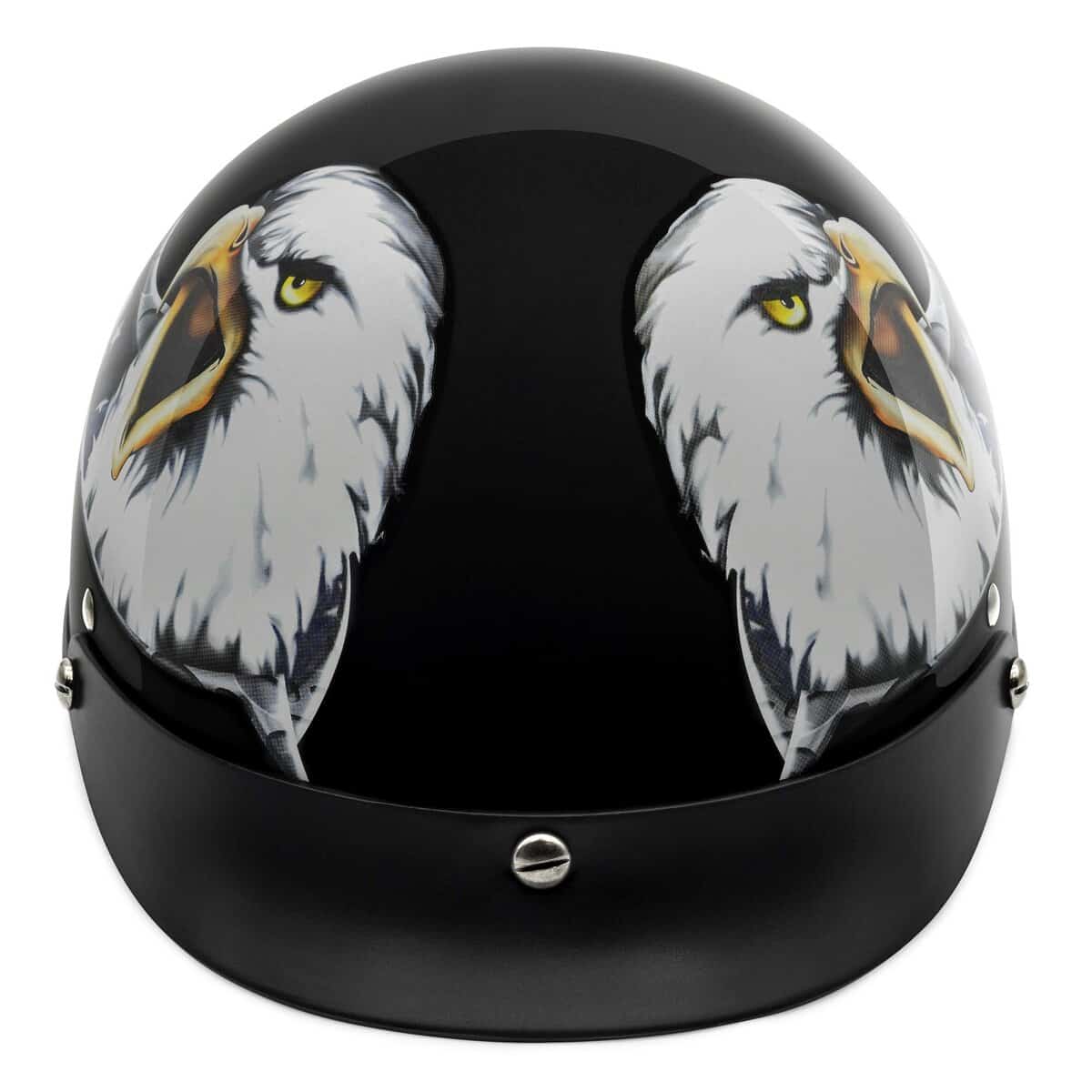 Casco de Motocicleta VCAN Cruiser Nuevo -Negro Brillante con - Imagen 5