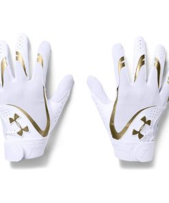 Guantes Under Armour para niñas Radar 2.0 Blanco (101)/Oro