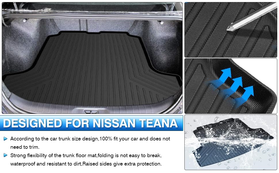 Tapete de maletero para Nissan Altima Sedan 2019-2023 2024 - Imagen 6