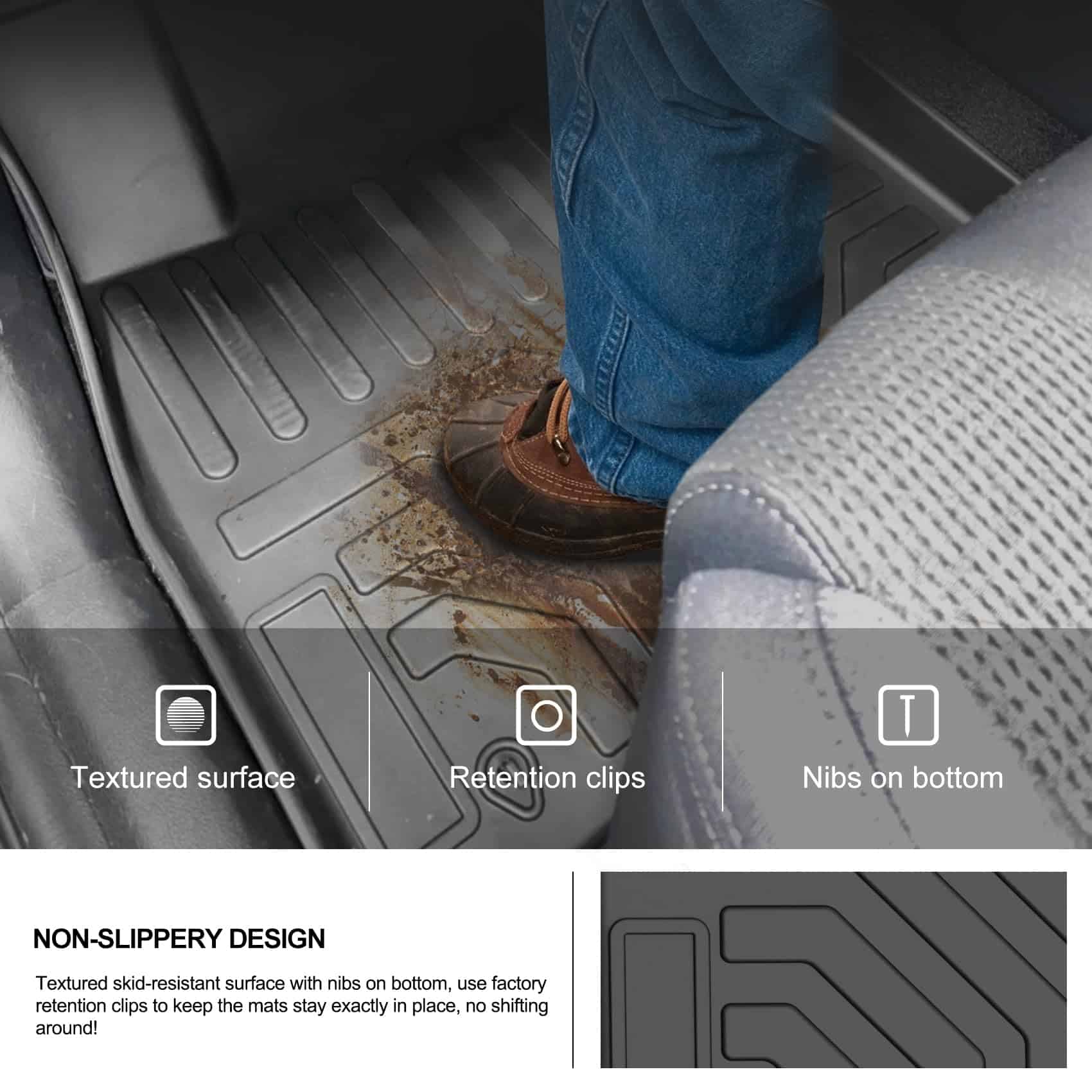 Tapetes para Hyundai Santa Fe 2019 2020 Todo Clima Liners - Imagen 6