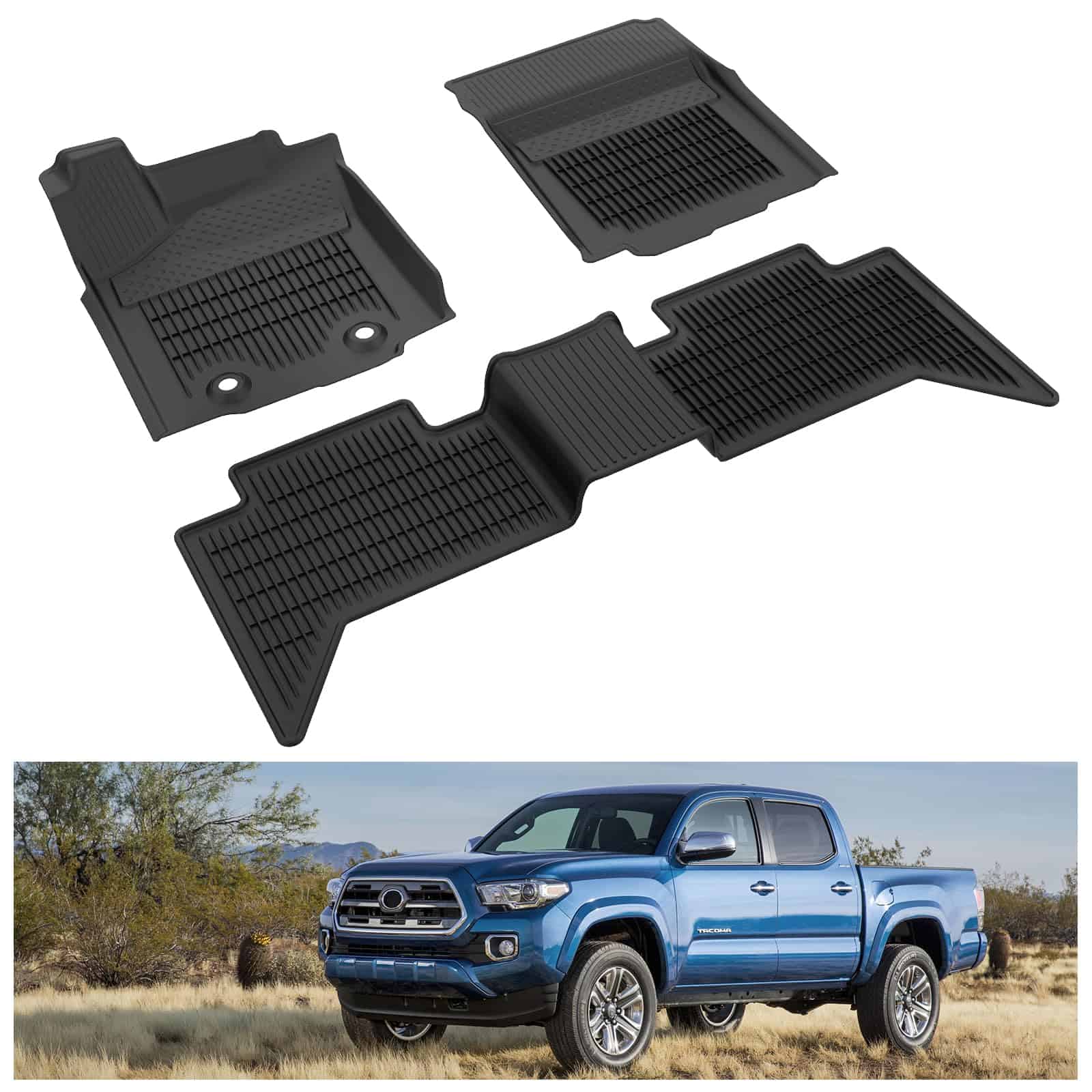 Tapetes KIWI MASTER para Toyota Tacoma 2016 2017 Doble