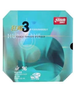 Hoja de goma de ping pong DHS NEO Hurricane 3, con película