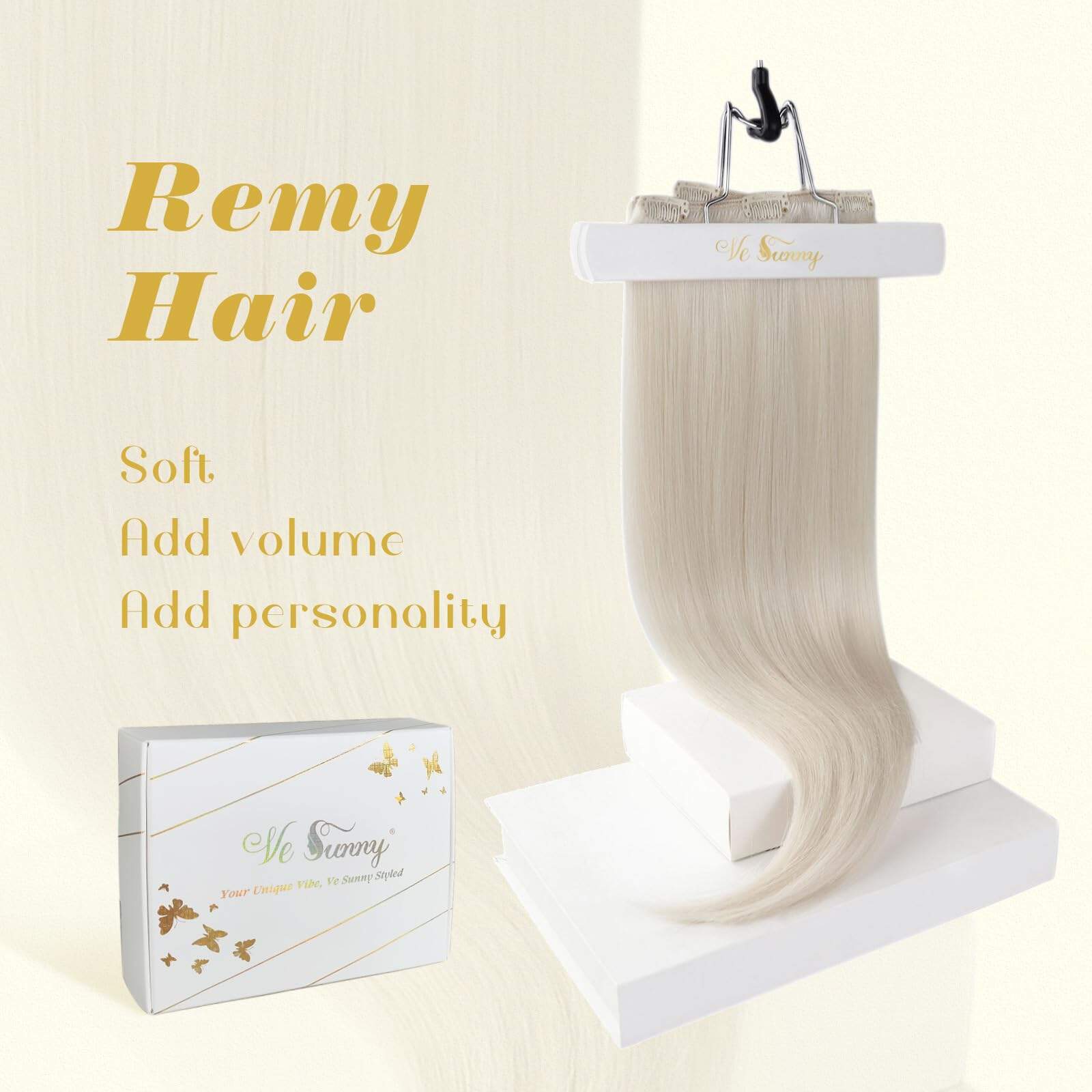 Extensiones de Cabello Clip en Human Hair por Ve Sunny - - Imagen 6