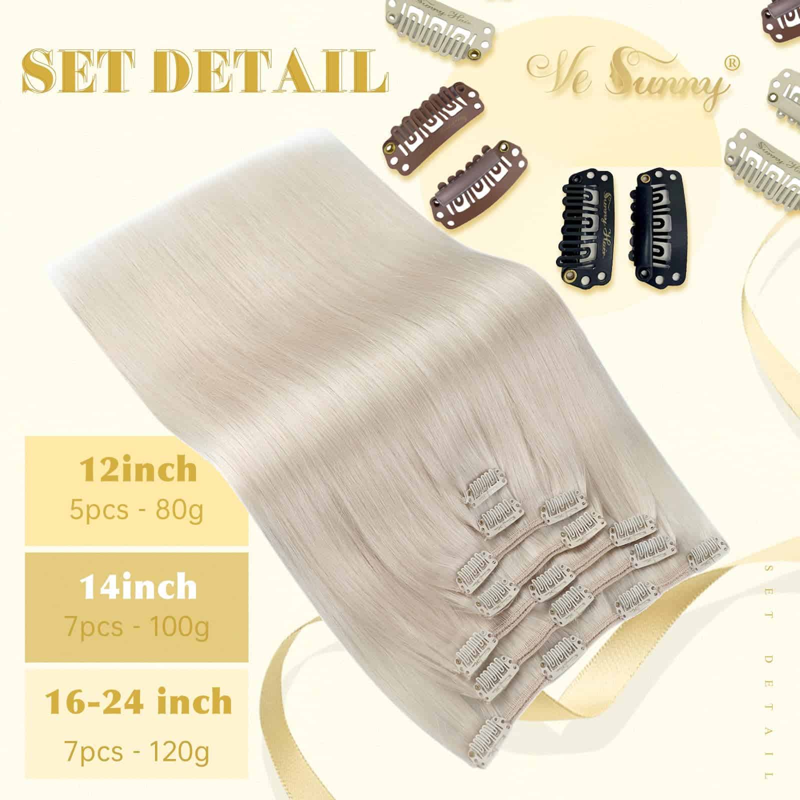 Extensiones de Cabello Clip en Human Hair por Ve Sunny - - Imagen 4