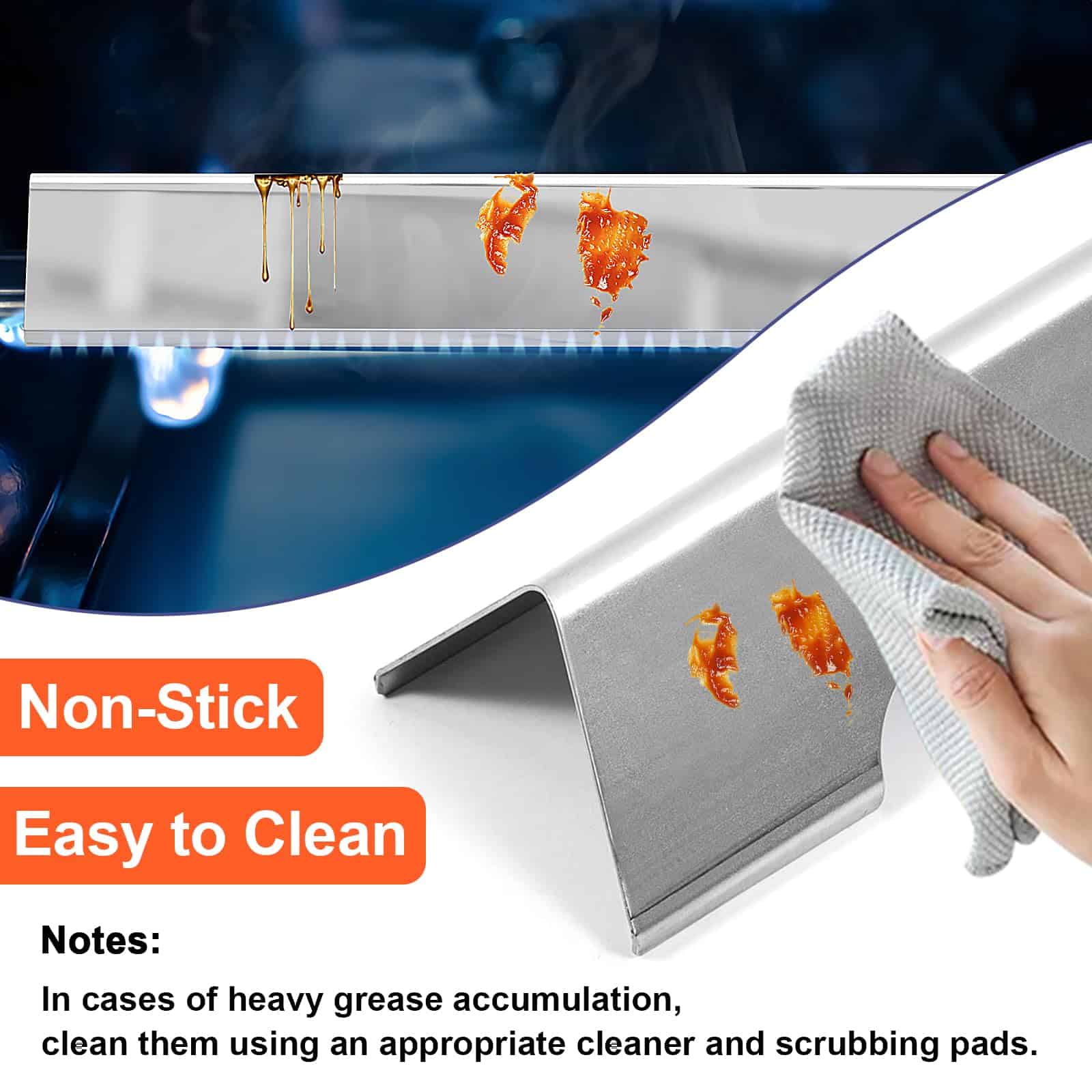 DELSbbq 66032 67095 66795 Barras Flavorizantes para Weber - Imagen 6