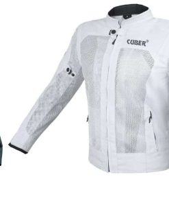 CHAQUETA DE MALLA DE MOTOCICLETA CUBER HI VIS PARA HOMBRES,