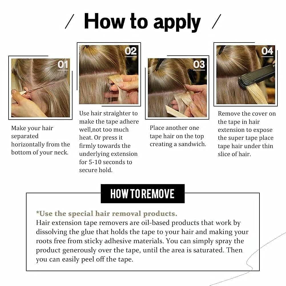 Extensiones de Cabello Tape in Balayage Moresoo Extensiones - Imagen 7