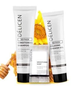 OPPEAL Juego de 3 Piezas de Amenidades para Hotel con Miel