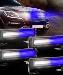 Luces estroboscópicas de emergencia para vehículo, 4 en 1