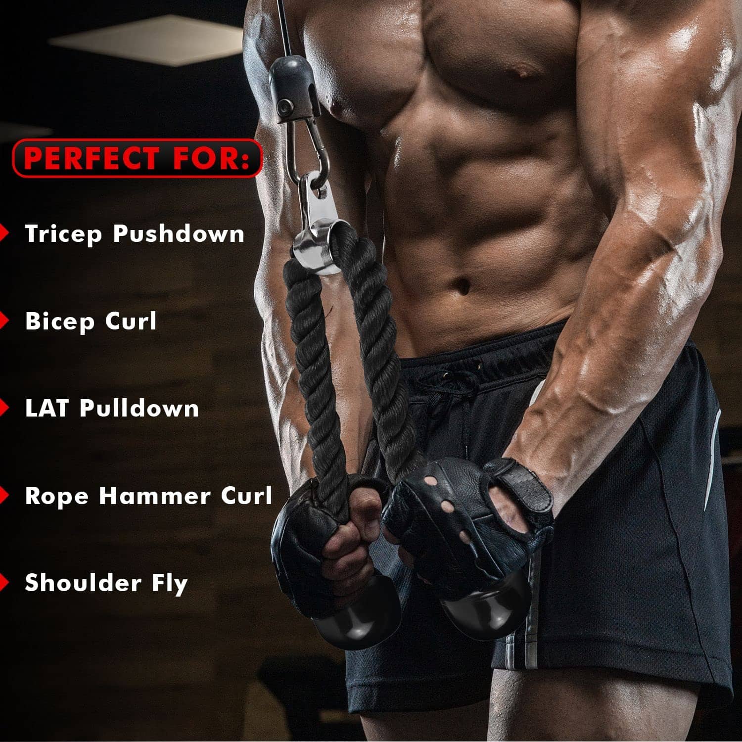 Combo de Accesorios de Cable para Tricep Press Down de - Imagen 6