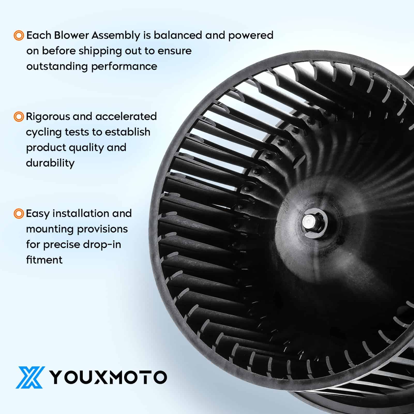 Youxmoto 700174 Ensamblaje del Motor del Soplador HVAC con - Imagen 4