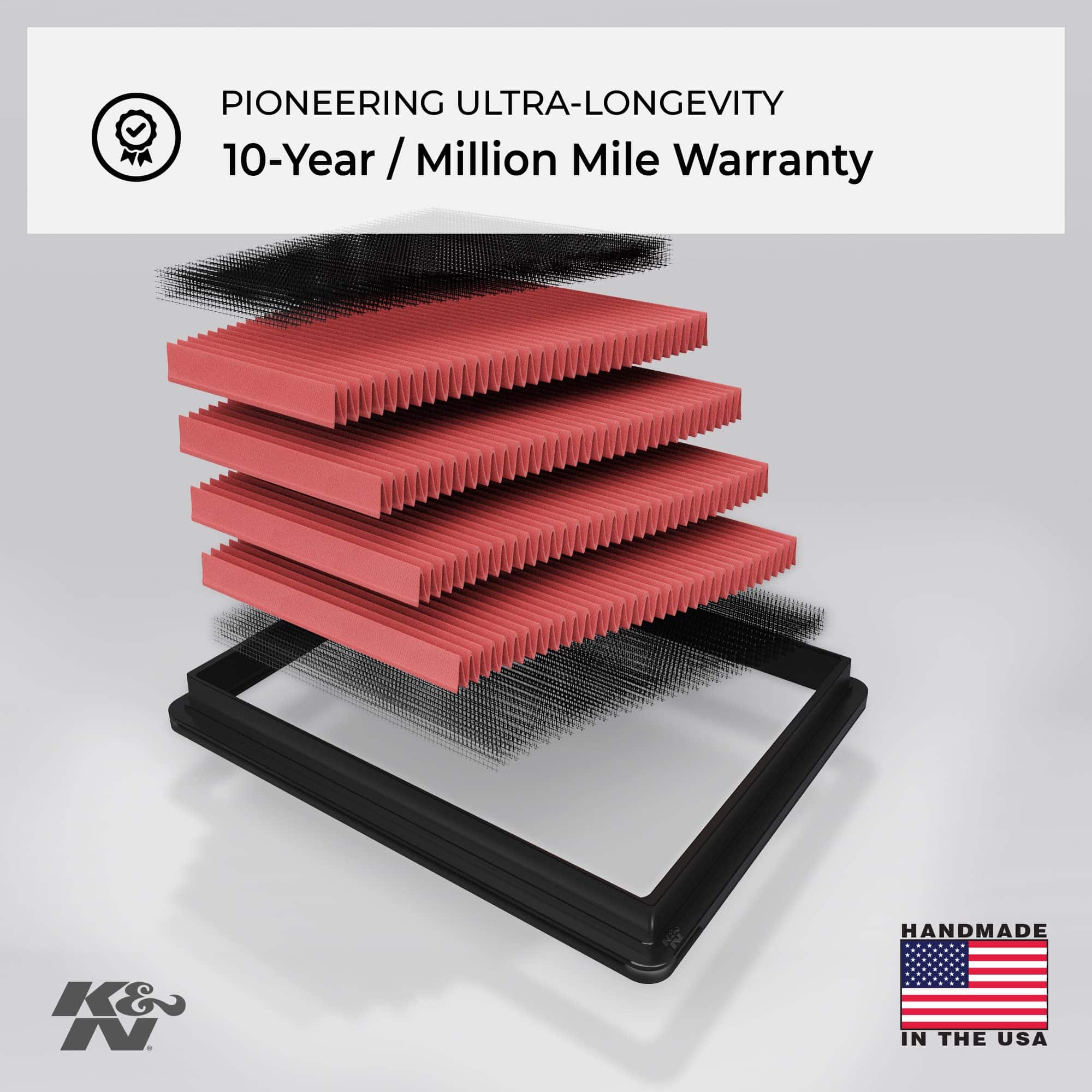 Filtro de aire de motor K&N: Alto -Estándar - Imagen 6