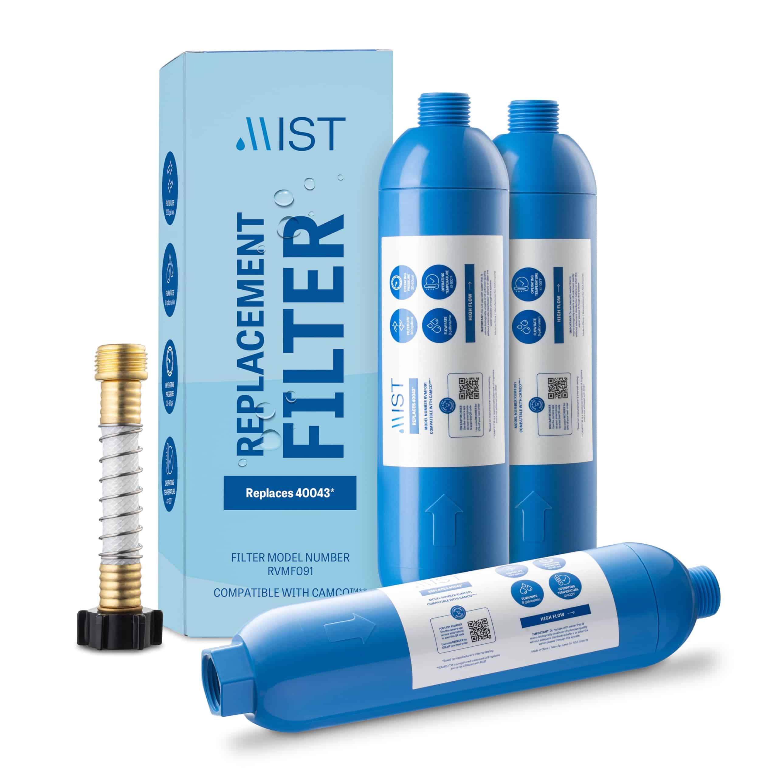 Filtro de Agua en Línea de Reemplazo para Camco RV 40043,