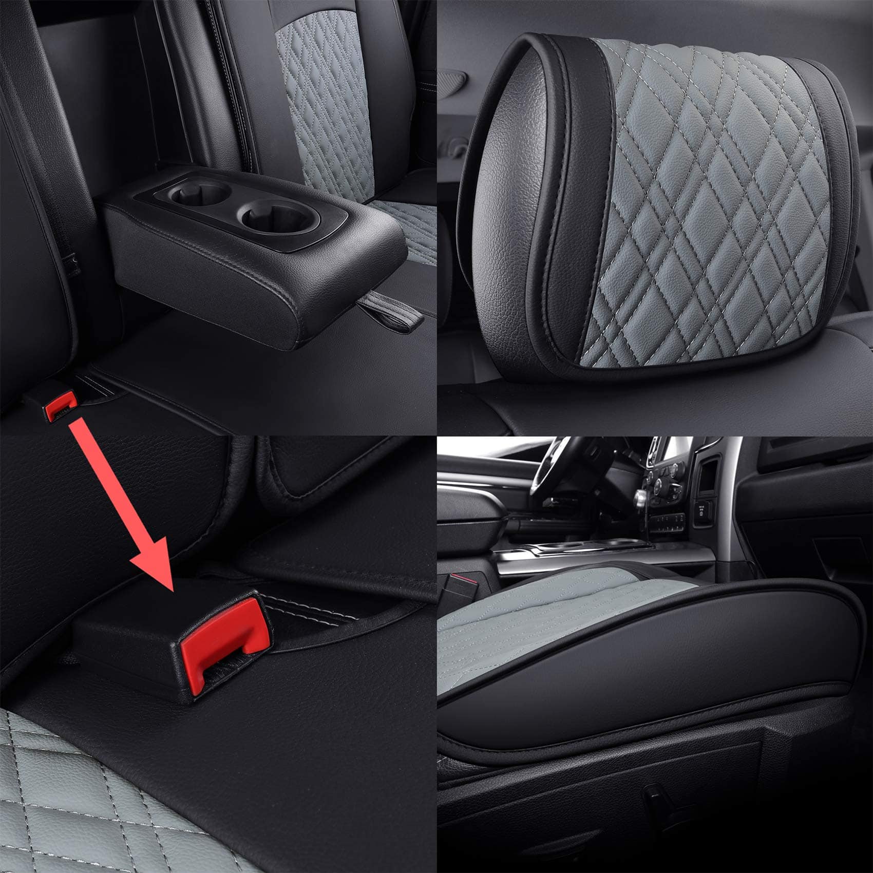 Cubiertas de asiento YIERTAI Dodge Ram compatibles con - Imagen 7