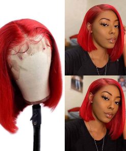 Peluca Bob de Encaje Frontal de Cabello Humano Virgen 150%