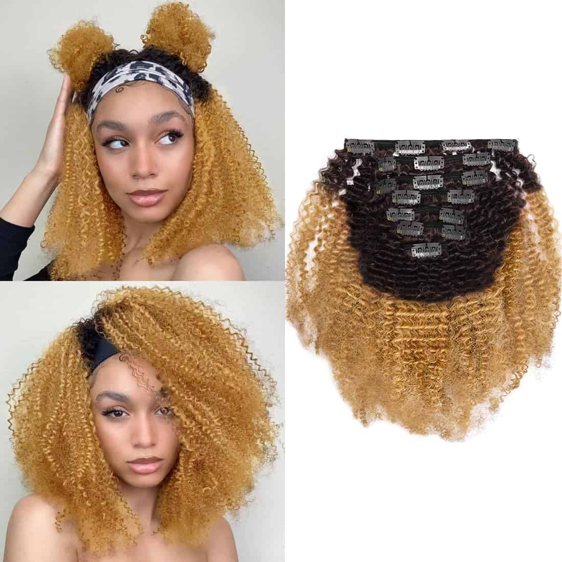 Extensiones de Cabello Virgen Caliee Afro Kinky Curly de