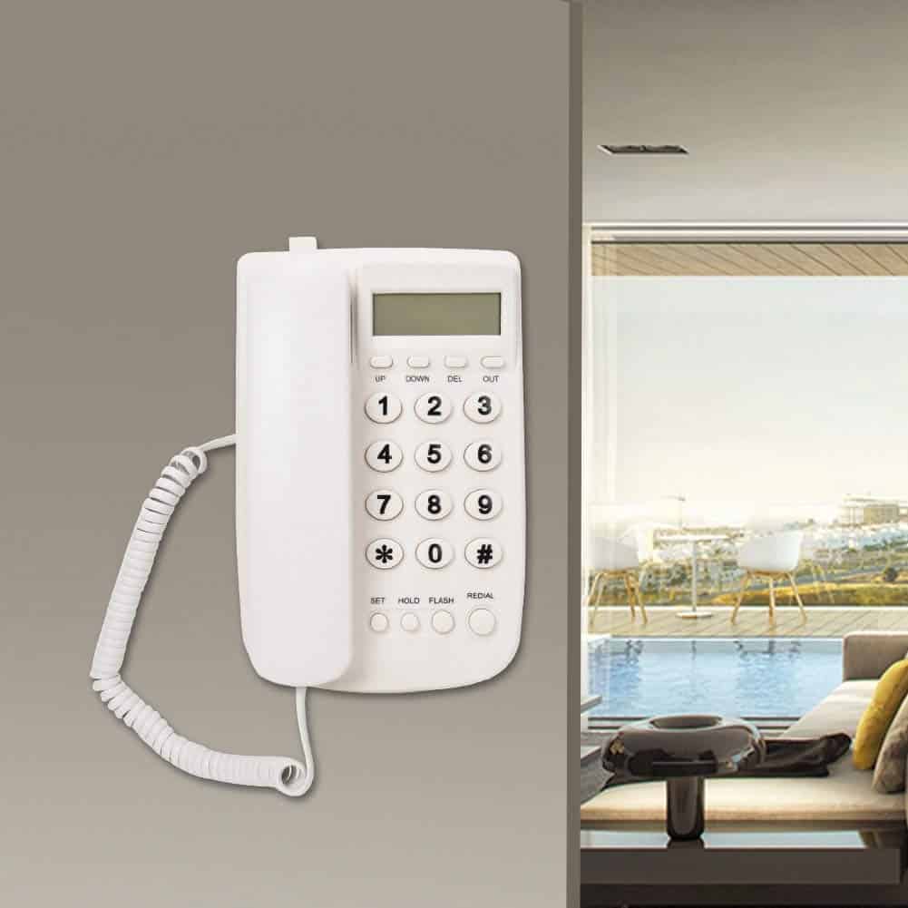 Teléfono con cable logozoe, Teléfono fijo con contestador - Imagen 6