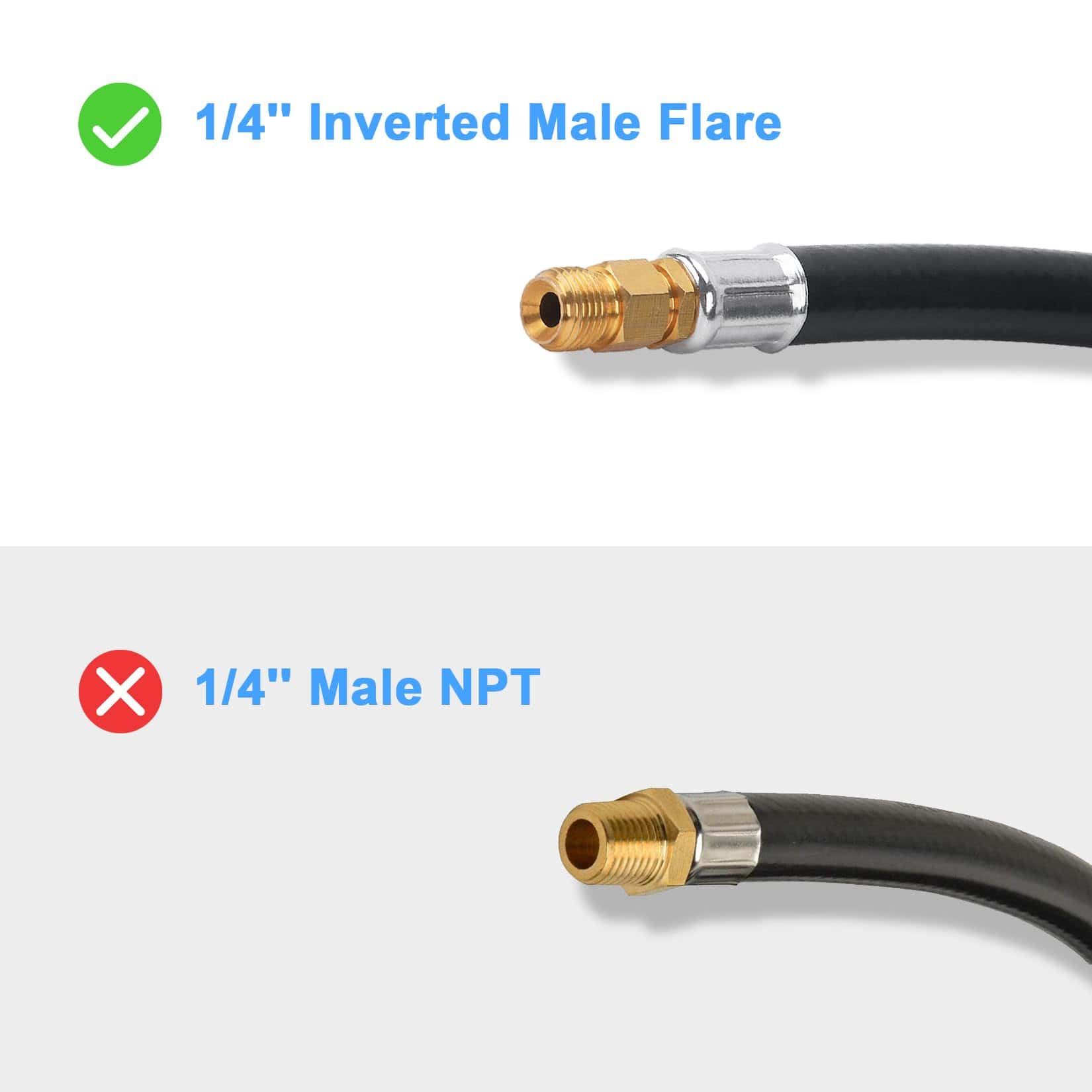 Manguera de 4 pies para RV con Conector QCC1 y Acme y un - Imagen 4