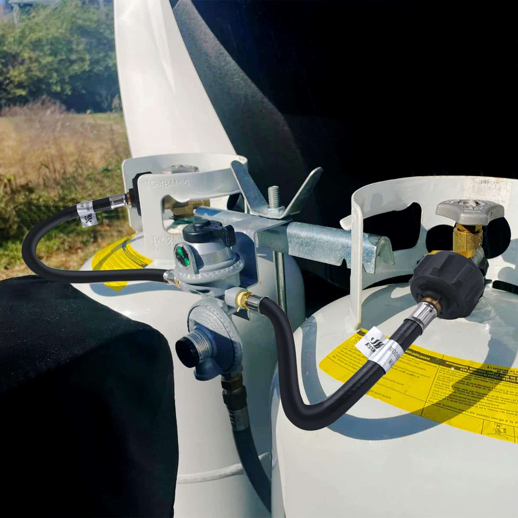 Manguera de 4 pies para RV con Conector QCC1 y Acme y un - Imagen 7