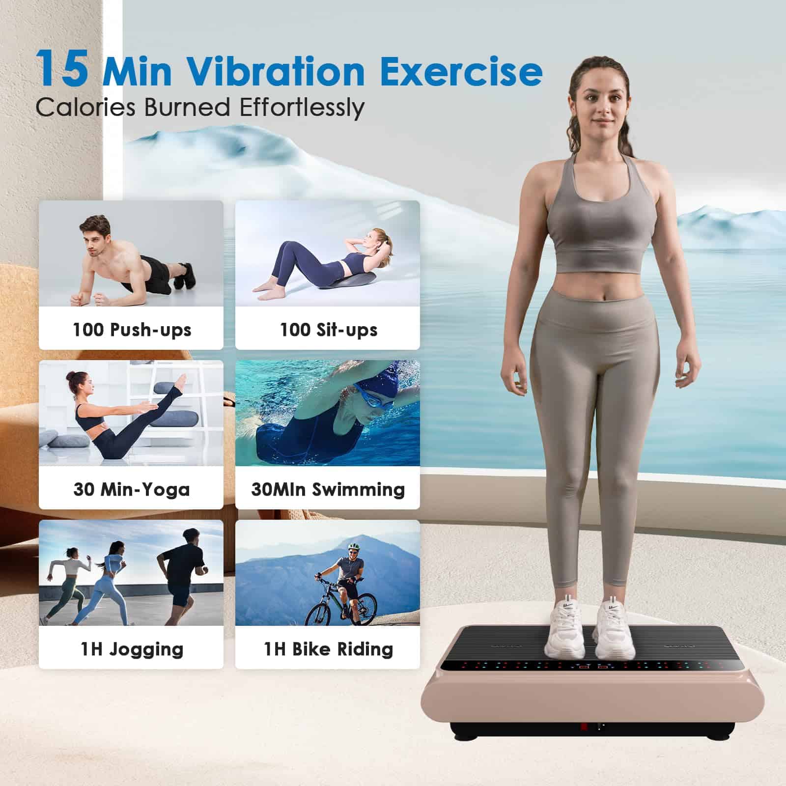 Plataforma de Ejercicios con Vibración Natini - Máquina de - Imagen 5