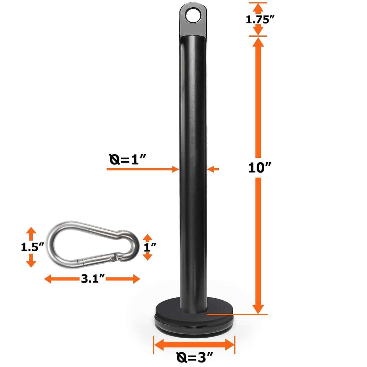 A2ZCARE Pin de Carga de 1 pulgada para Placas de Peso con - Imagen 3