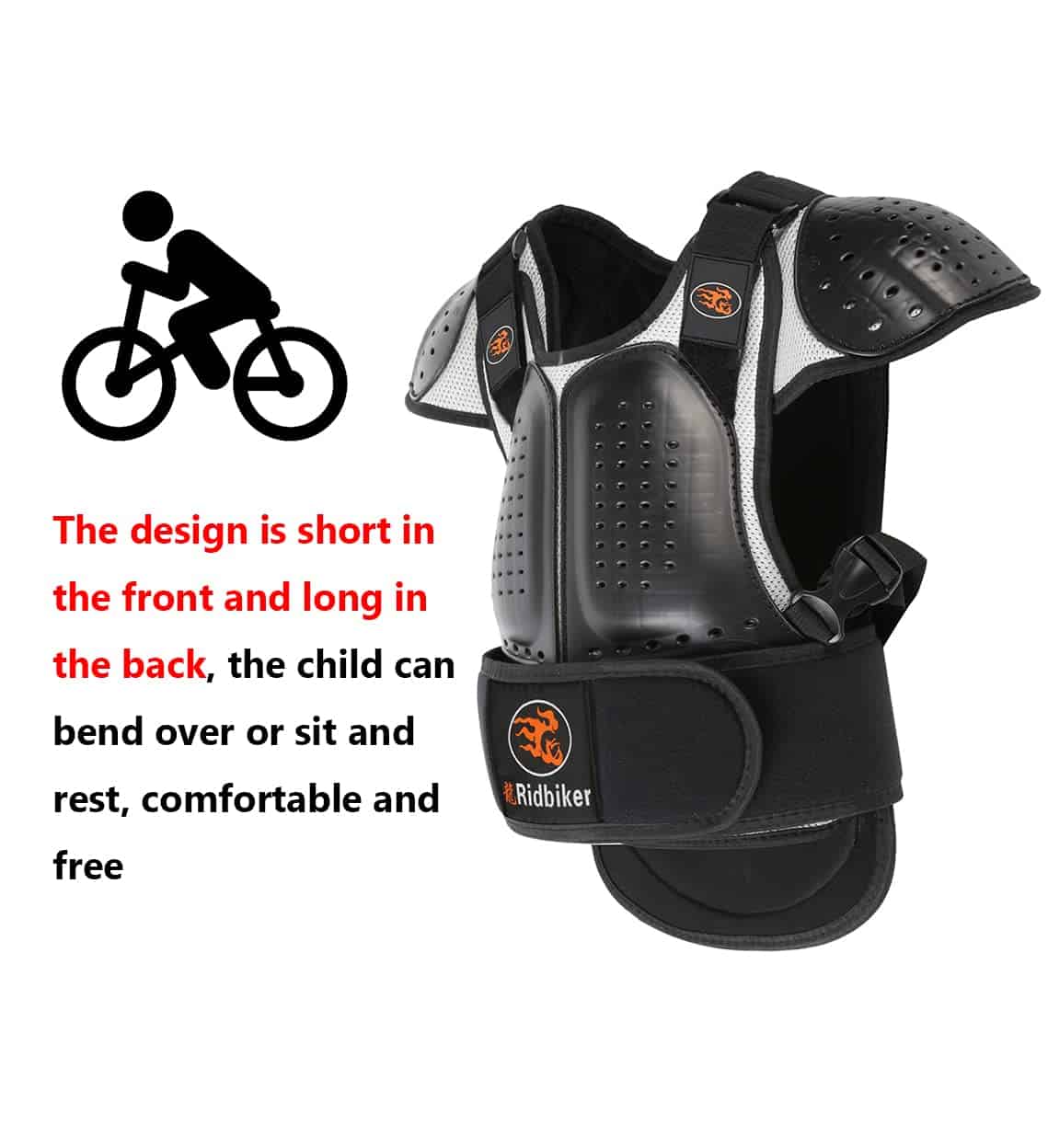 Chaleco de Armadura Corporal de Motocross para Niños - - Imagen 5
