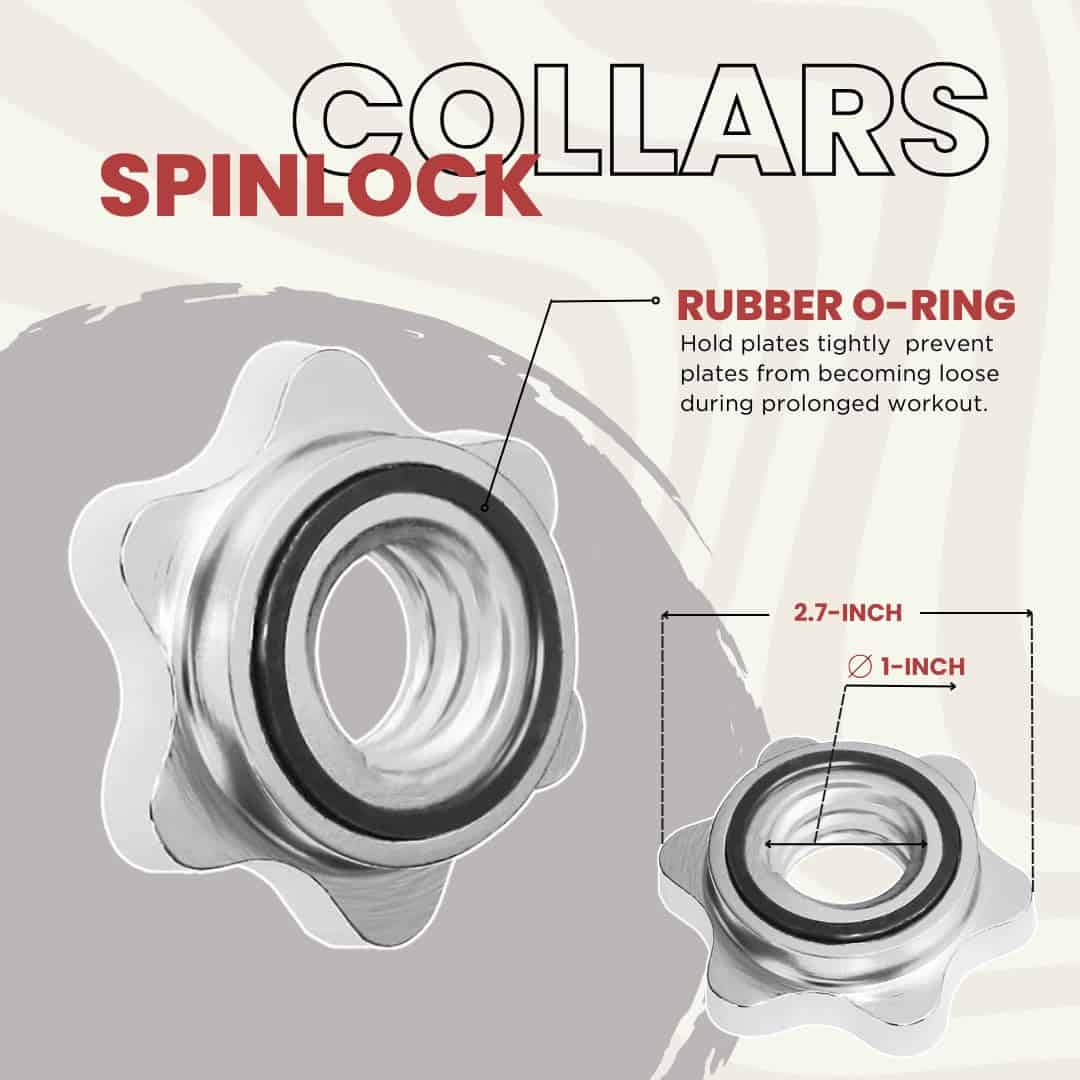 Puños estándar para mancuernas A2ZCARE de 18 pulgadas con - Imagen 8