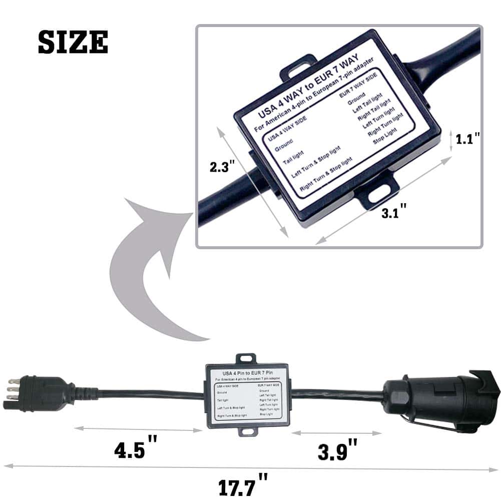 Convertidor de luces de remolque CARROFIX USA a Europeo 4 - Imagen 5