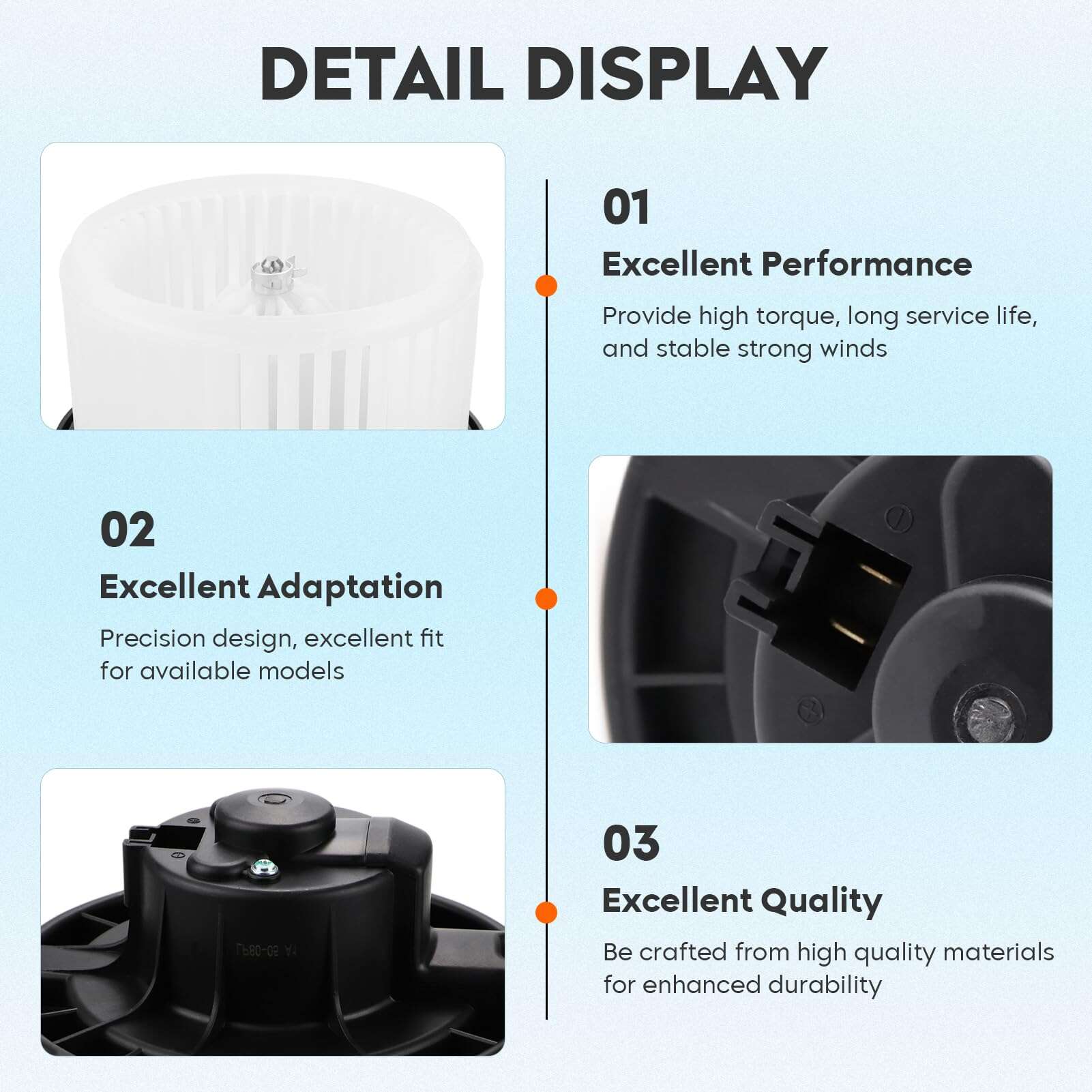 Motor del soplador HVAC para Toyota Sienna 2004-2006, - Imagen 4