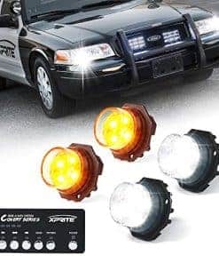 Kit de Luces Estroboscópicas Ocultas LED Blanco Ámbar