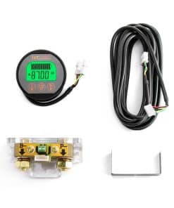 QWORK Monitor de batería Voltímetro Amperímetro, Rango de