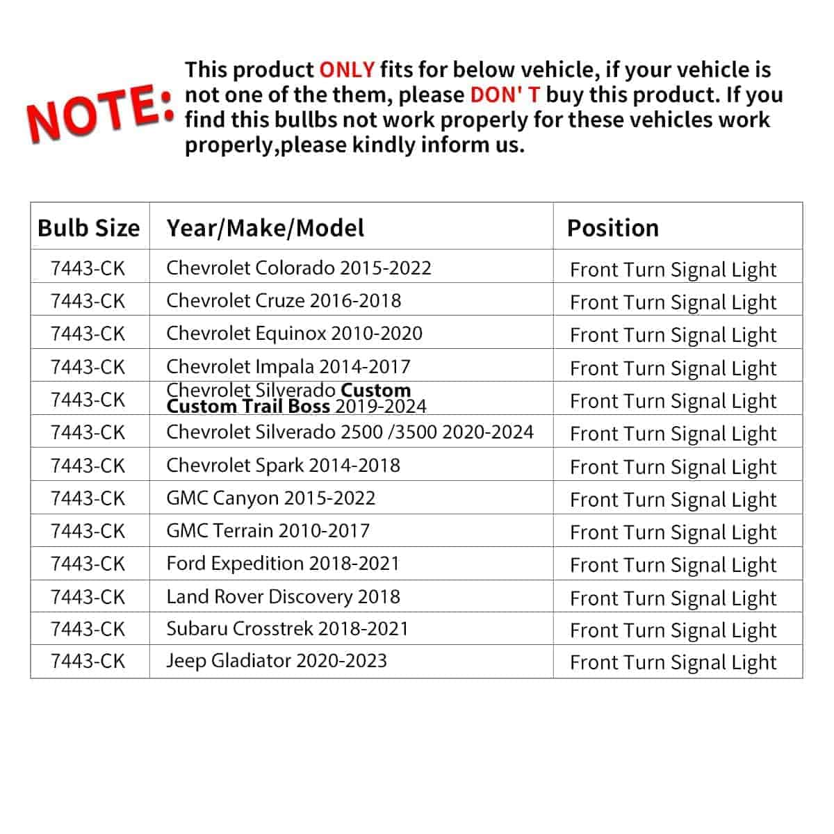 Bombilla LED LASFIT 7443CK 7443NA 7444NA con Enchufe CK - Imagen 3