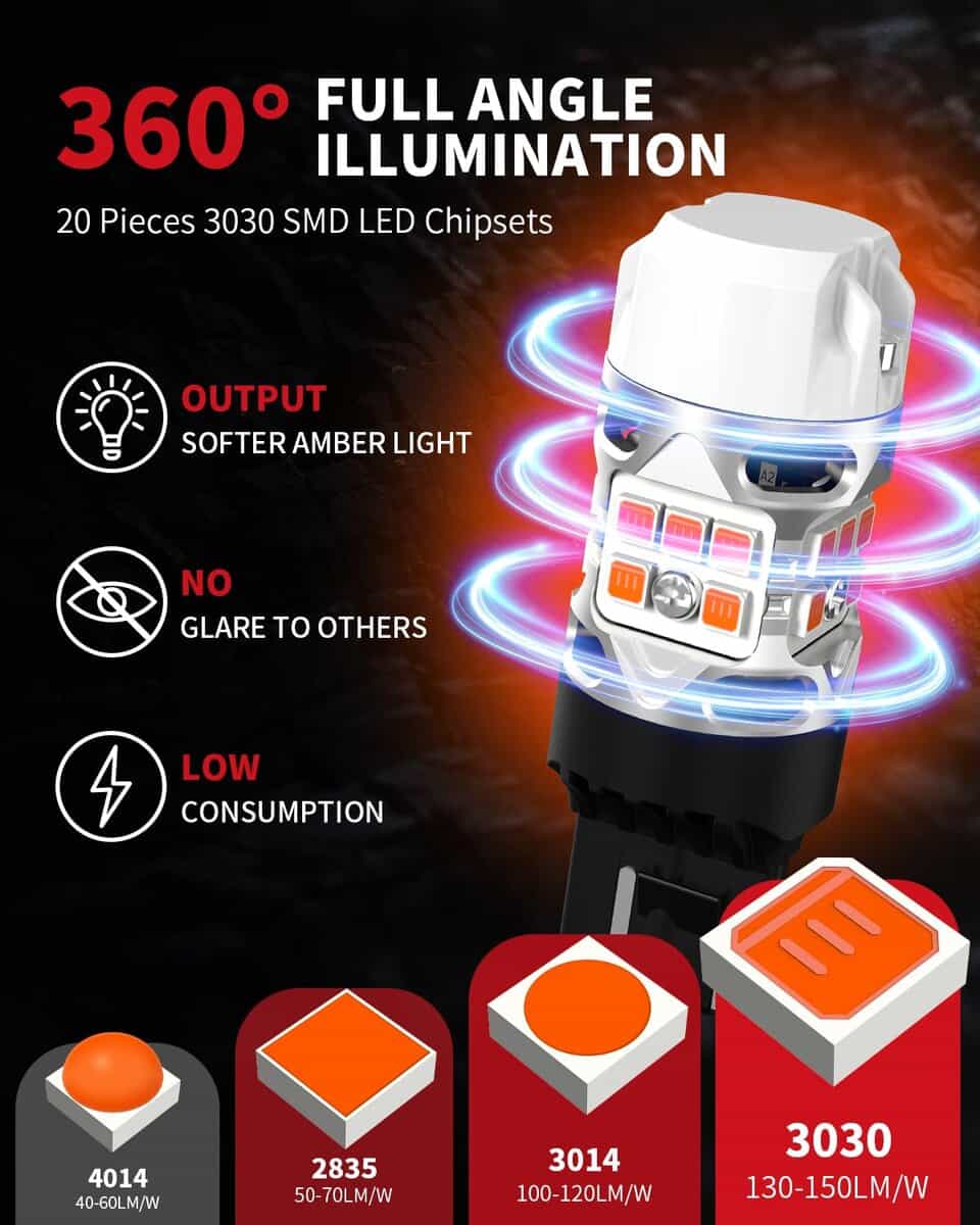 Bombilla LED LASFIT 7443CK 7443NA 7444NA con Enchufe CK - Imagen 6