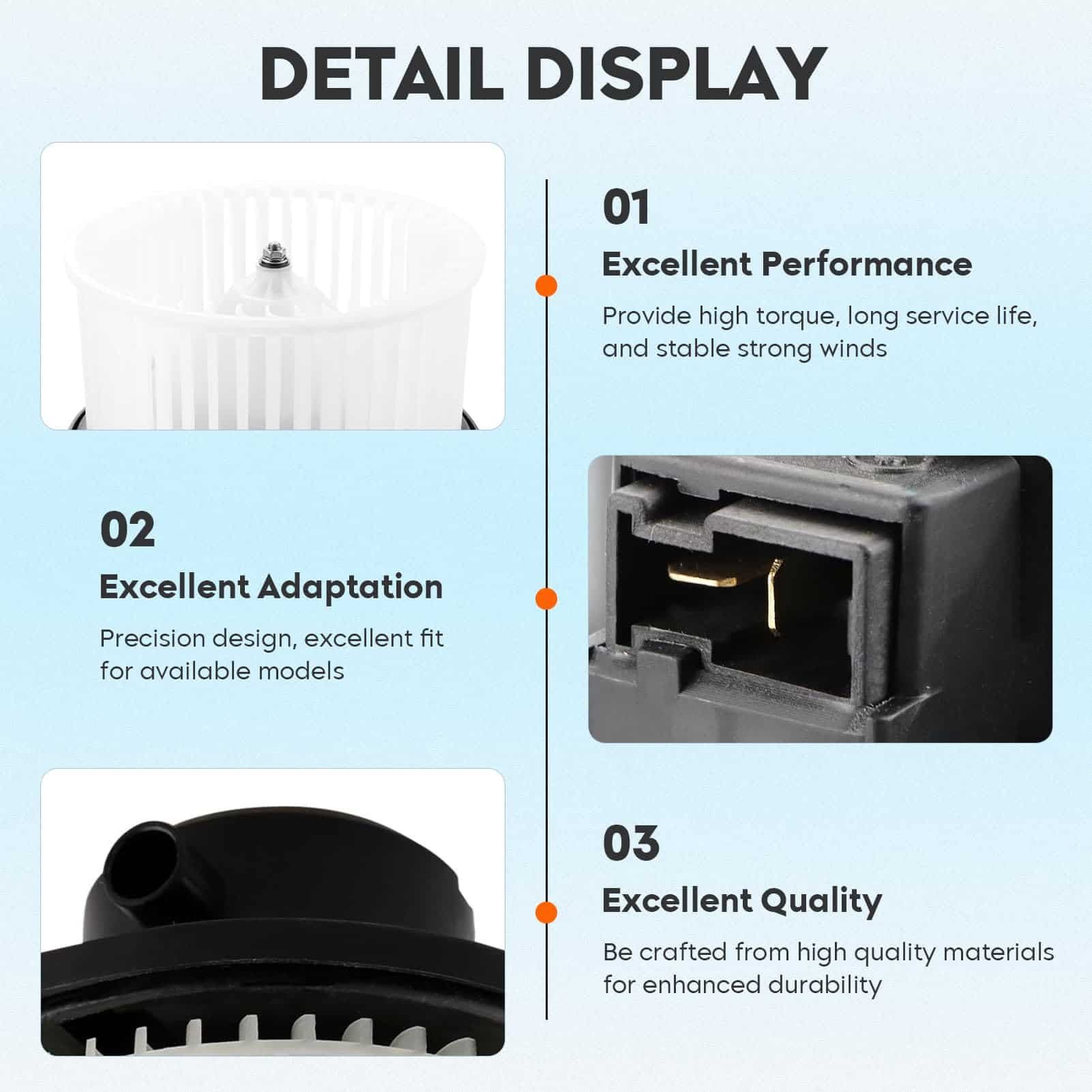 Ensamblaje del ventilador del HVAC adecuado para Nissan - Imagen 3