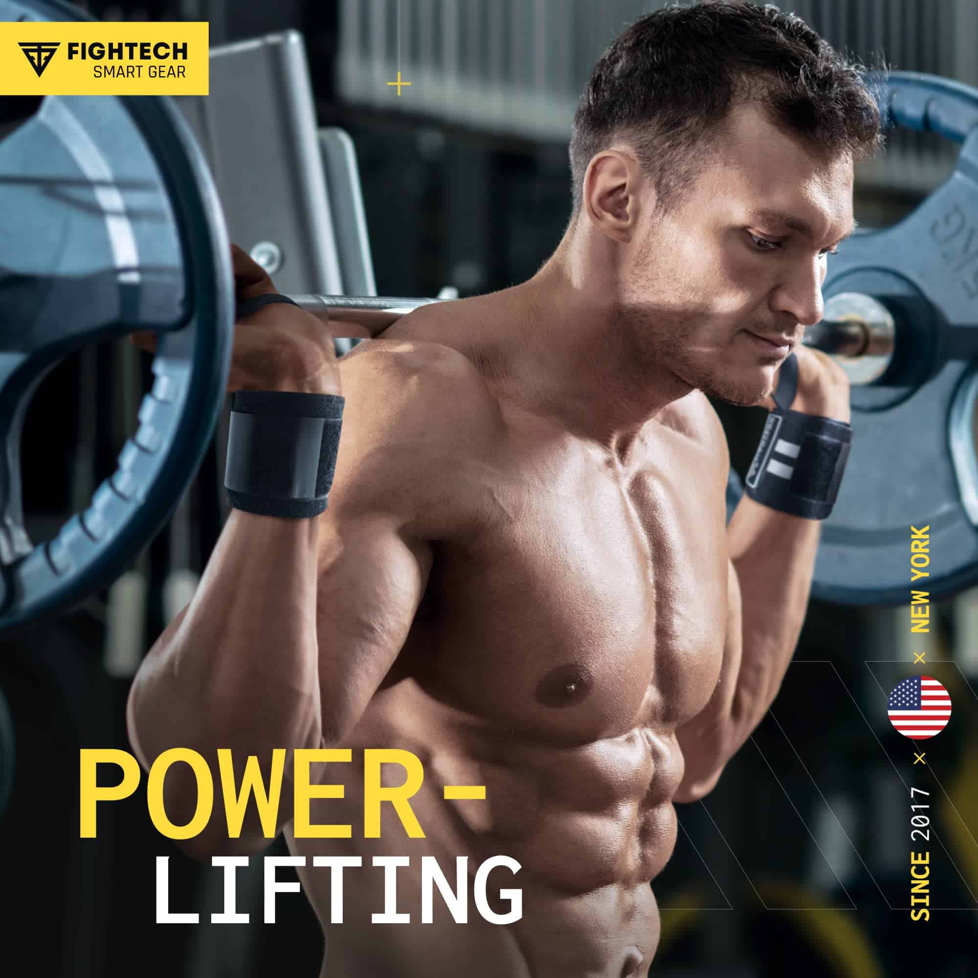 Vendas de Muñeca para Levantamiento de Pesas de FIGHTECH | - Imagen 4