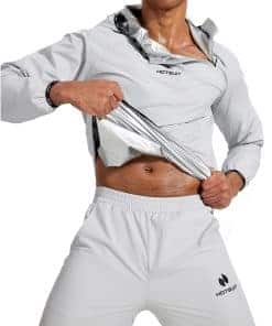 Traje de Sauna HOTSUIT para Hombre, Chaqueta y -Gris Claro