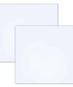 Paquete de 2 imanes en blanco con esquinas -Blanco